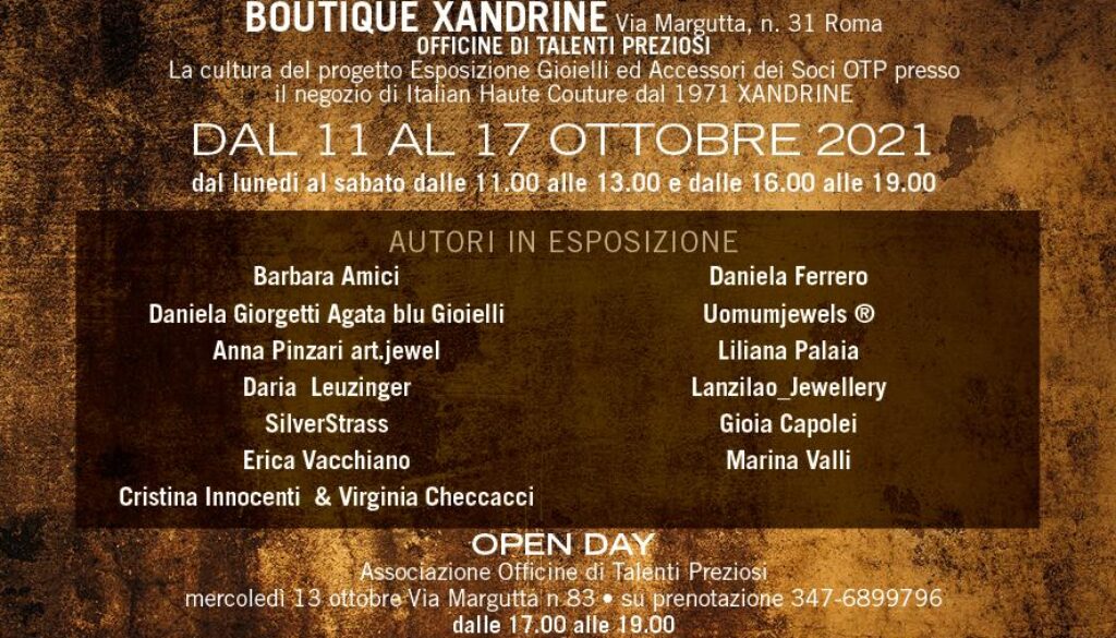 foto rome jewelry week scuola romana ottobre 2021