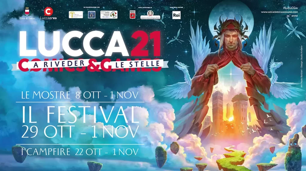 locandina lucca comics ottobre 2021
