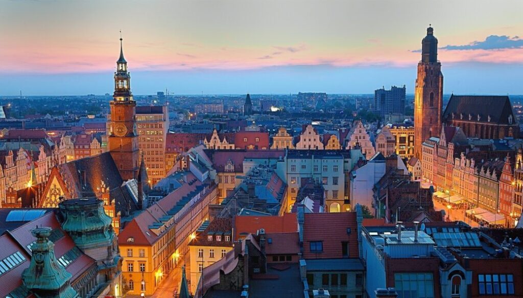 varsavia panorama della capitale della polonia