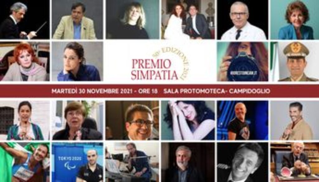 premio simpatia 30 nov 2021