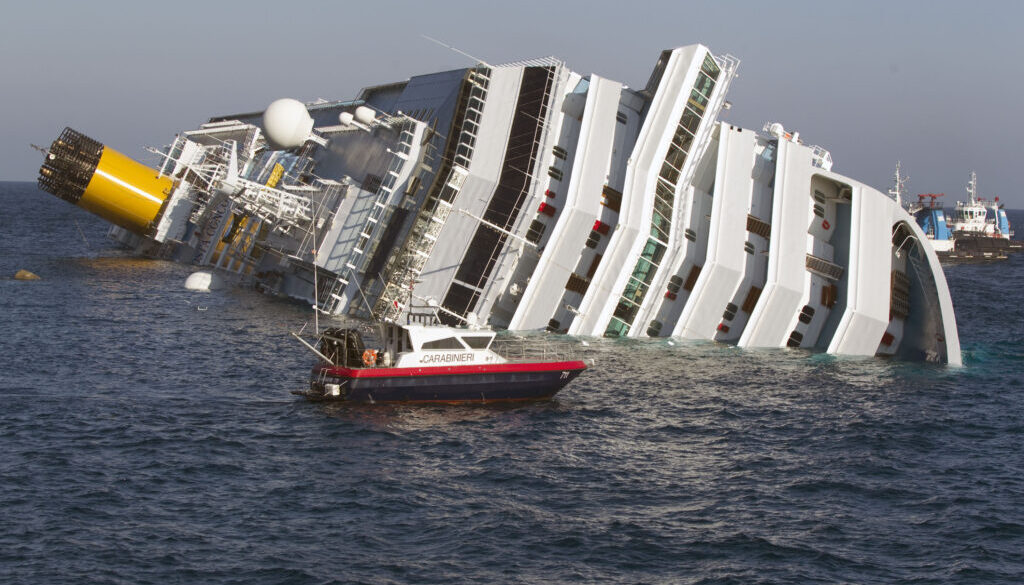 La nostra collaboratrice sulla Costa Concordia, 10 anni fa.