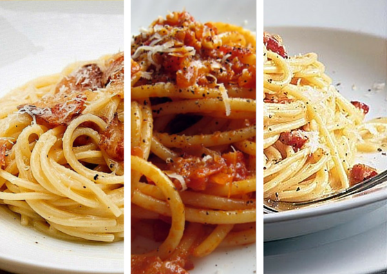 amatriciana gricia carbonara