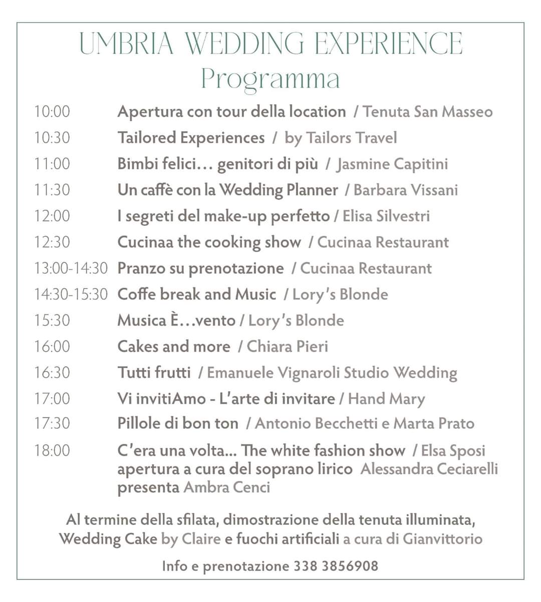 programma umbria wedding experience