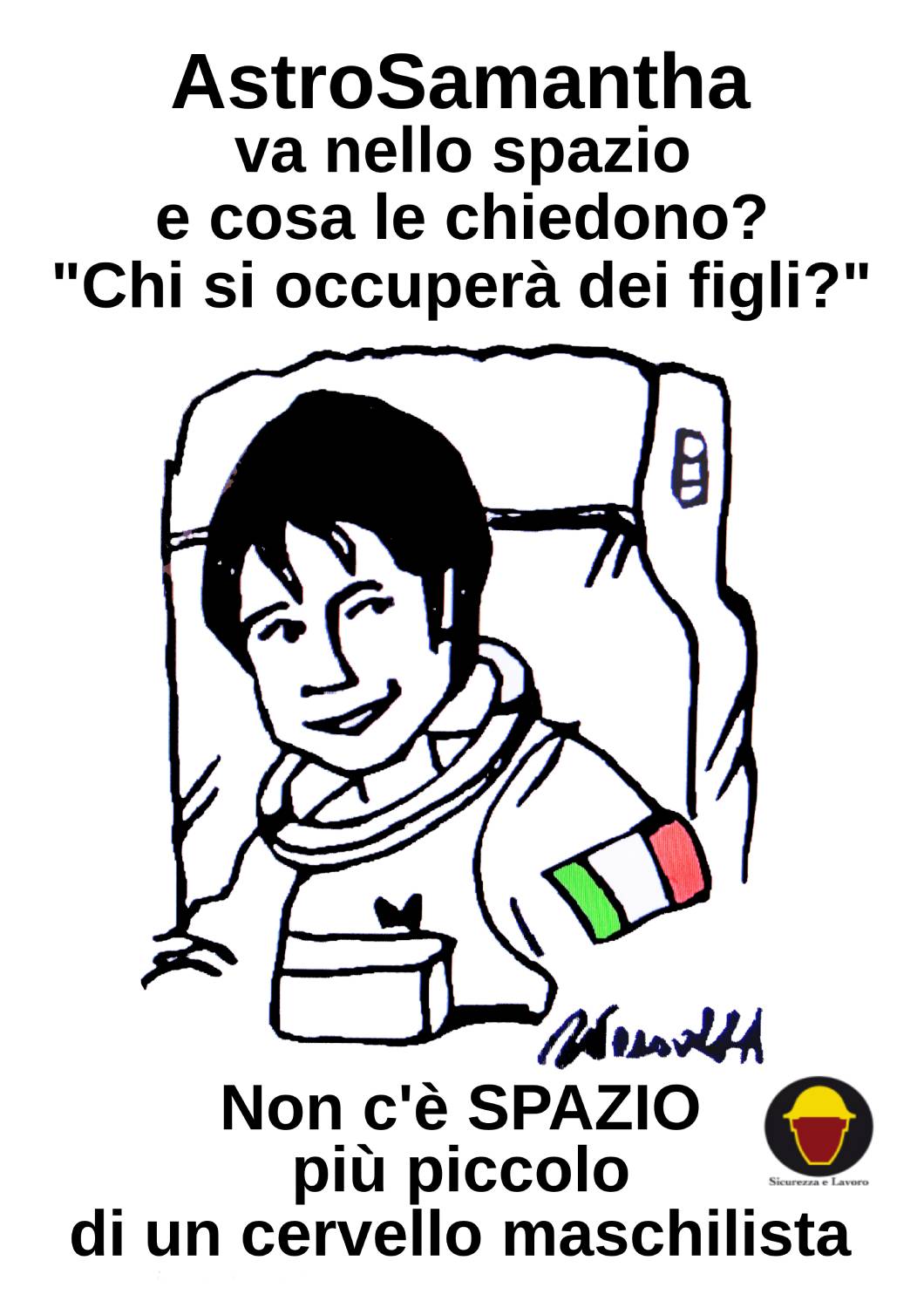 astrosamantha tiziano riverso per sicurezza e lavoro
