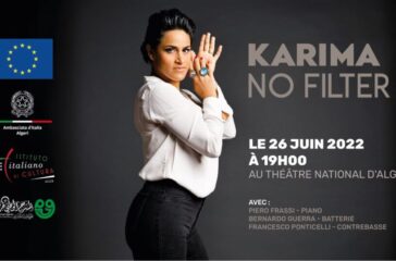 karima. no filter. locandina