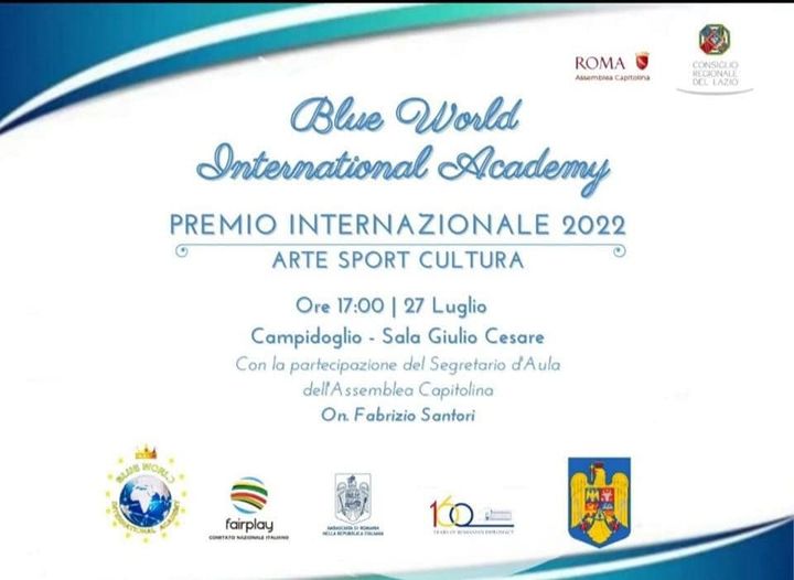 premio internazionale arte sport cultura 2022