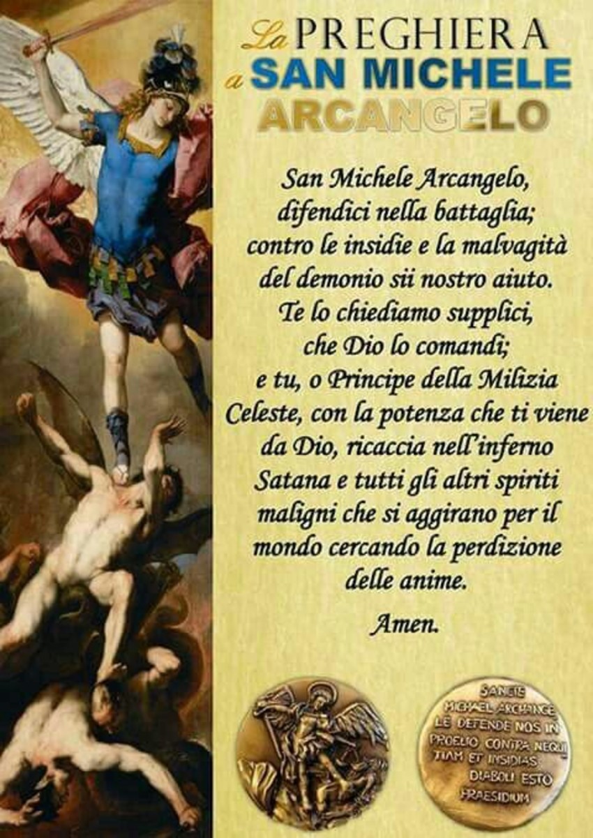 preghiera san michele arcangelo da recitare di mattina