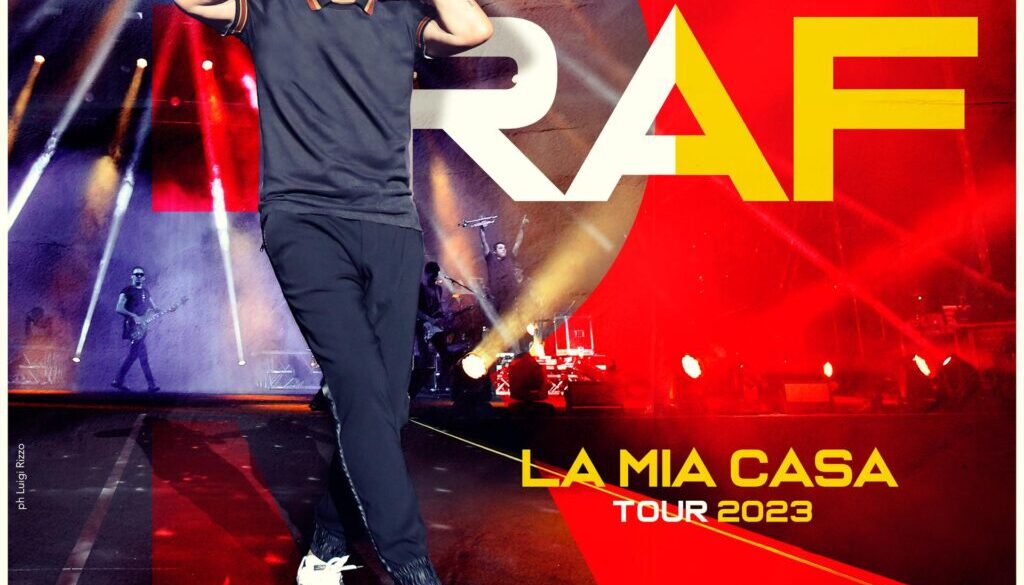 raf la mia casa tour 2023 grafica