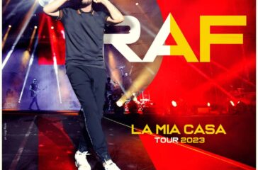 raf la mia casa tour 2023 grafica