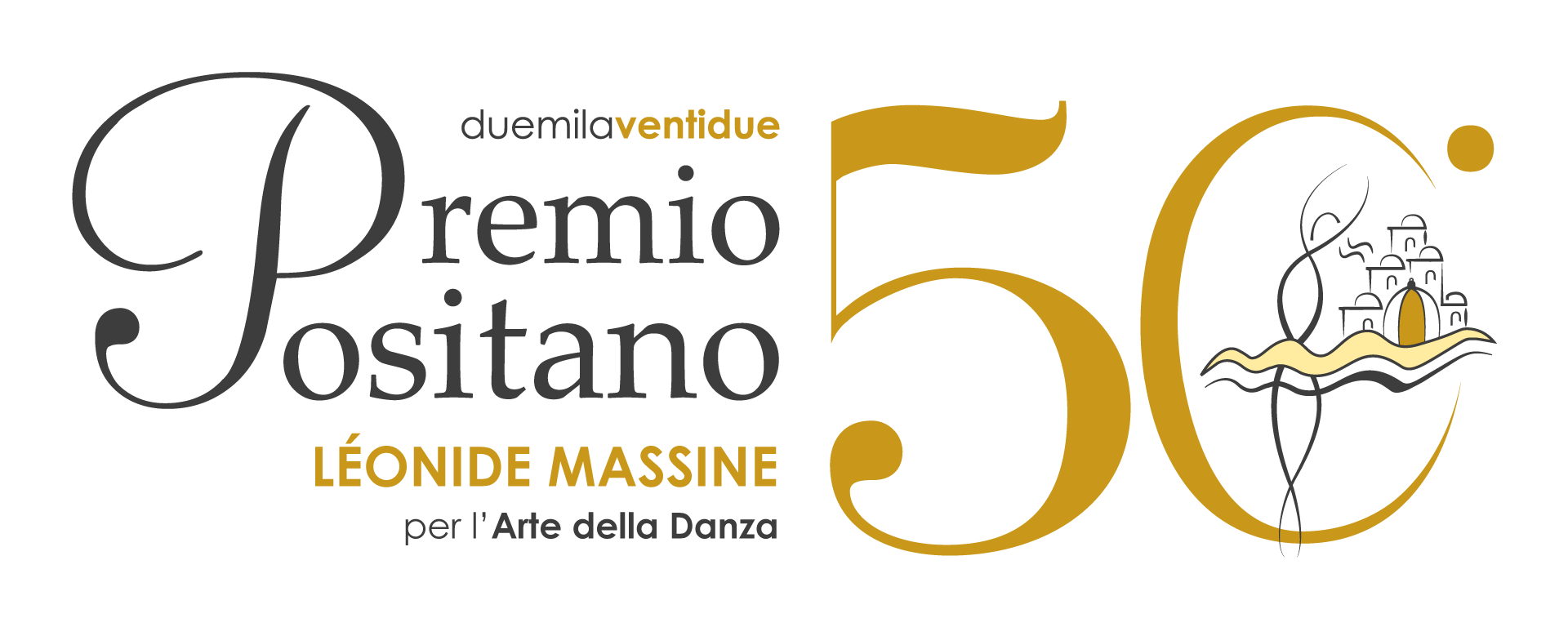 logo premio positano 50esima edizione 2022 grey