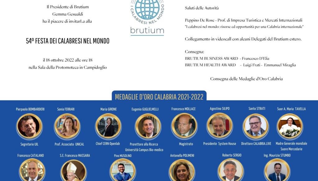 brutium invito medaglie d'oro 21 22