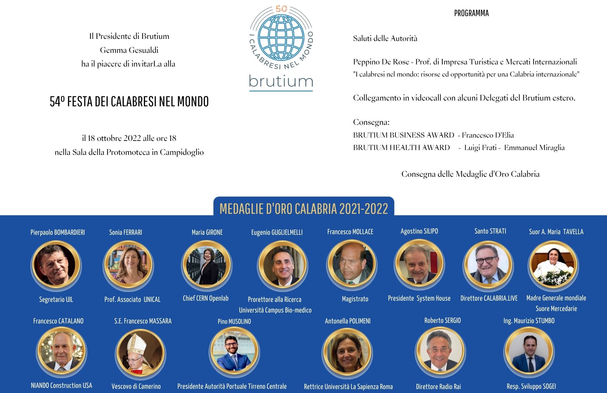 brutium invito medaglie d'oro 21 22