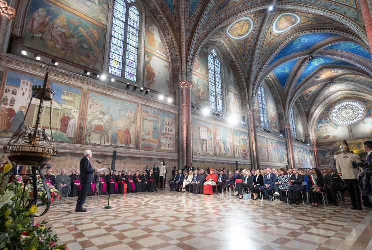 mattarella ad assisi
