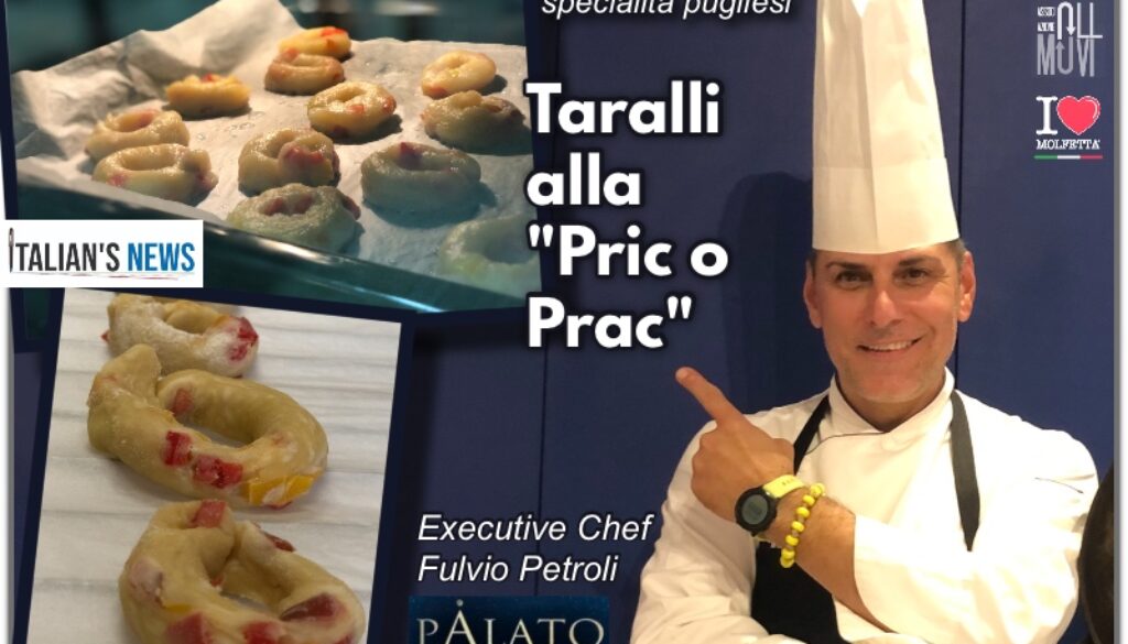 italiansnews taralli pricoprac tiportoinpuglia fulviopetroli chef ilovemolfetta