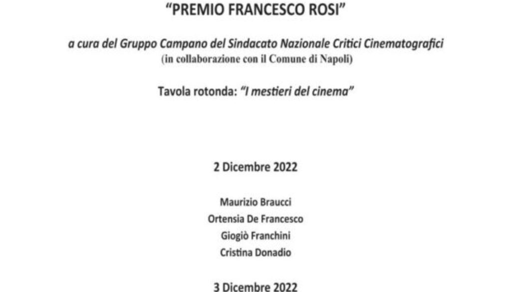 locandina premio francesco rosi 22