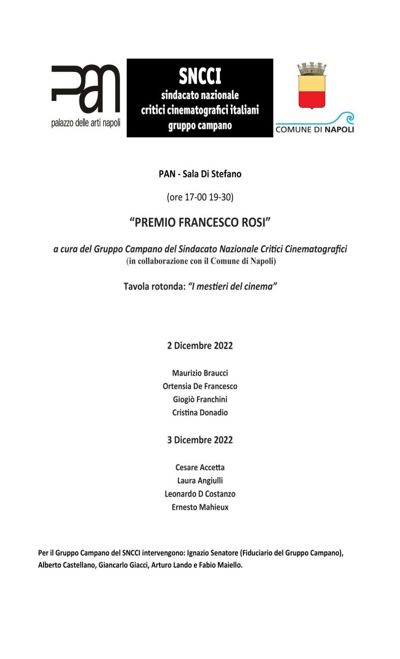 locandina premio francesco rosi 22