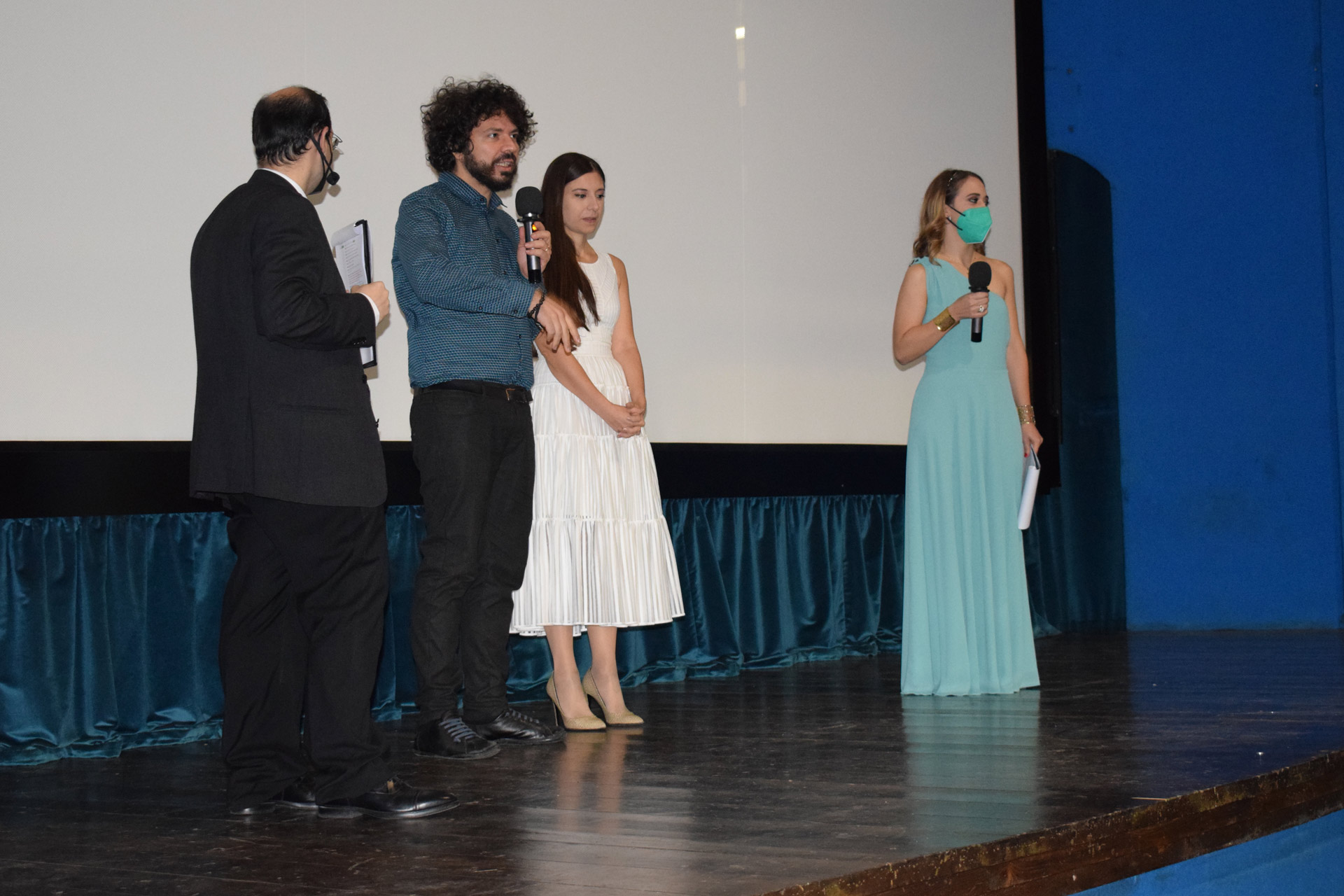premio iris fabrizio fazio, daniele espositi, annabella calabrese, barbara perisse