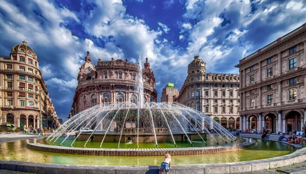 genova fontana di piazza de ferrari