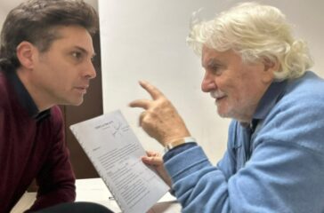 vincenzo bocciarelli e mario mattia giorgetti in un momento delle prove