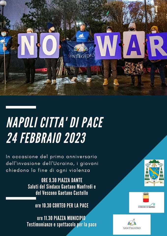 marcia per la pace naoli 24 feb 23