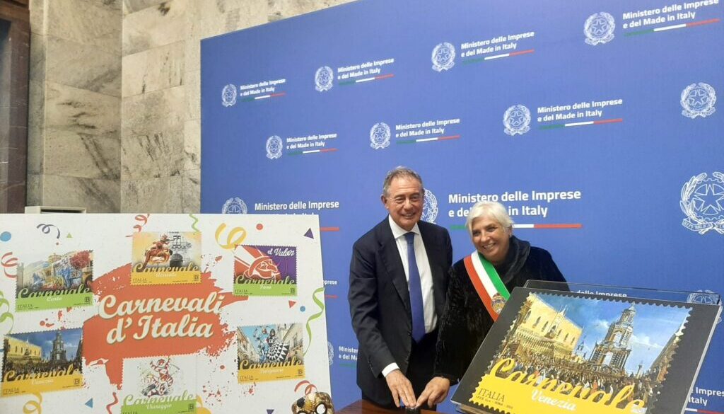 venezia francobollo carnevali d'italia urso e mar 3