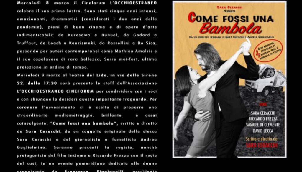 8 marzo al teatro di Lido di Ostia