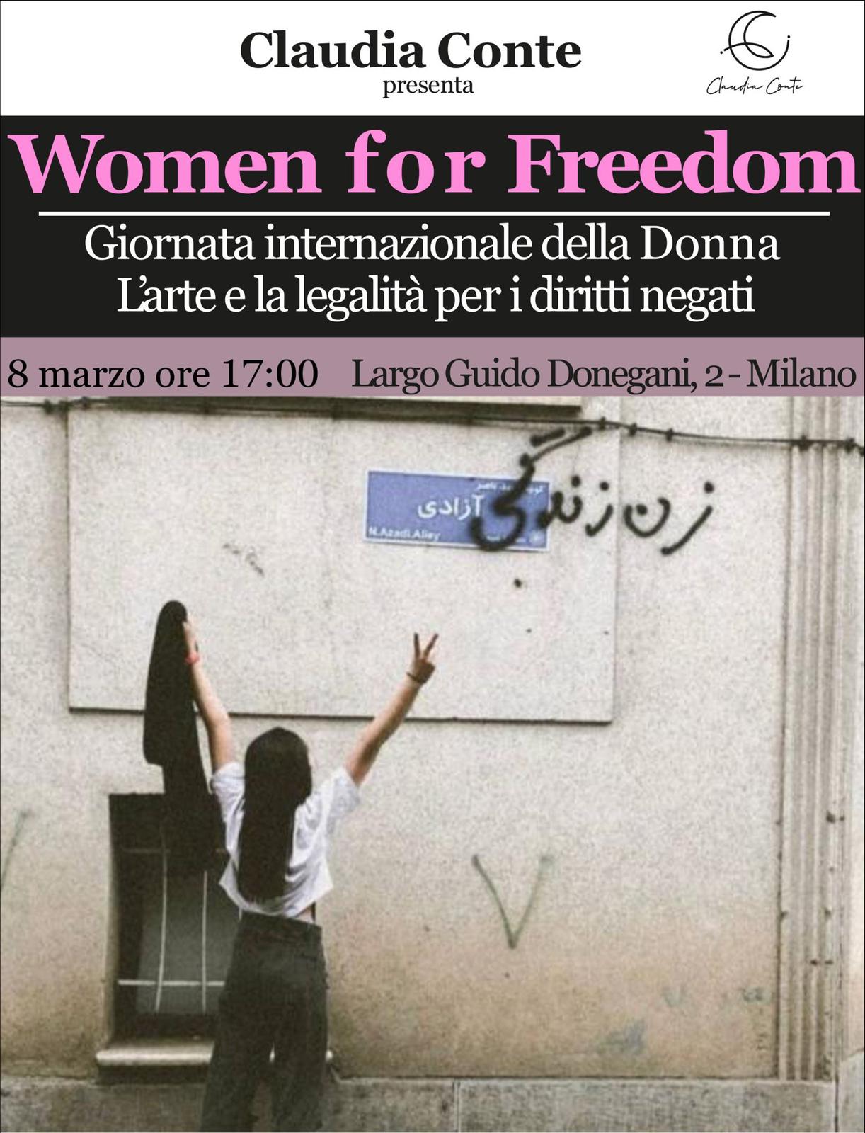claudia conte 5 women for freedom locandina