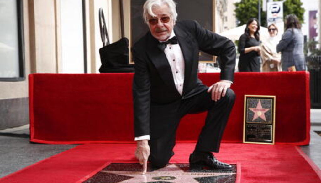 Giancarlo Gianni e la sua stella a Hollywood