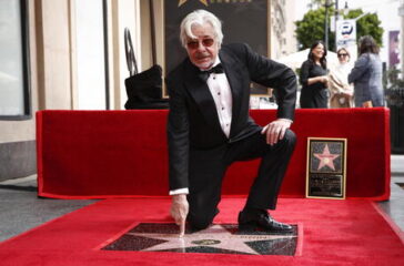 Giancarlo Gianni e la sua stella a Hollywood