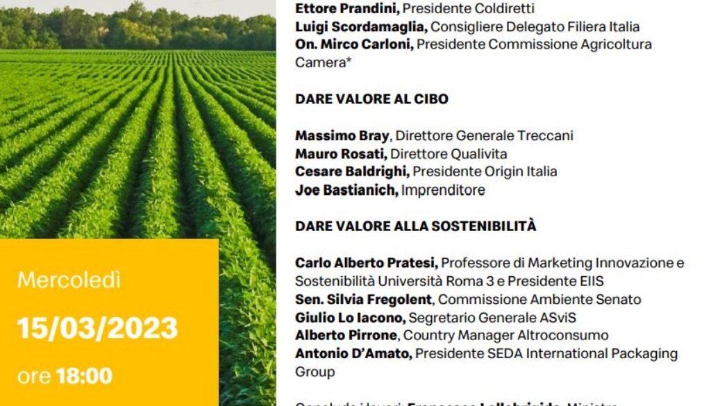 Dare valore all’Italia: il convegno a Roma