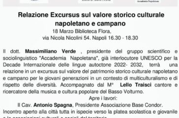 Relazione Excursus sul valore storico culturale napoletano e campano