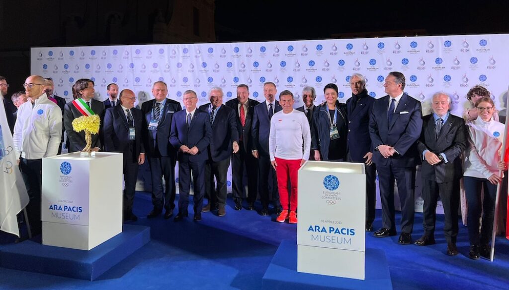 La Torcia dell’Ara Pacis per i Giochi Europei 2023