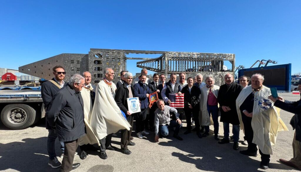 Torre di Luce in partenza per New York