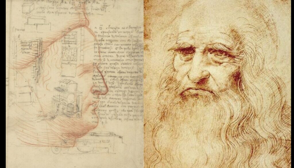 Il volto di Federico da Montefeltro disegnato da Leonardo da Vinci
