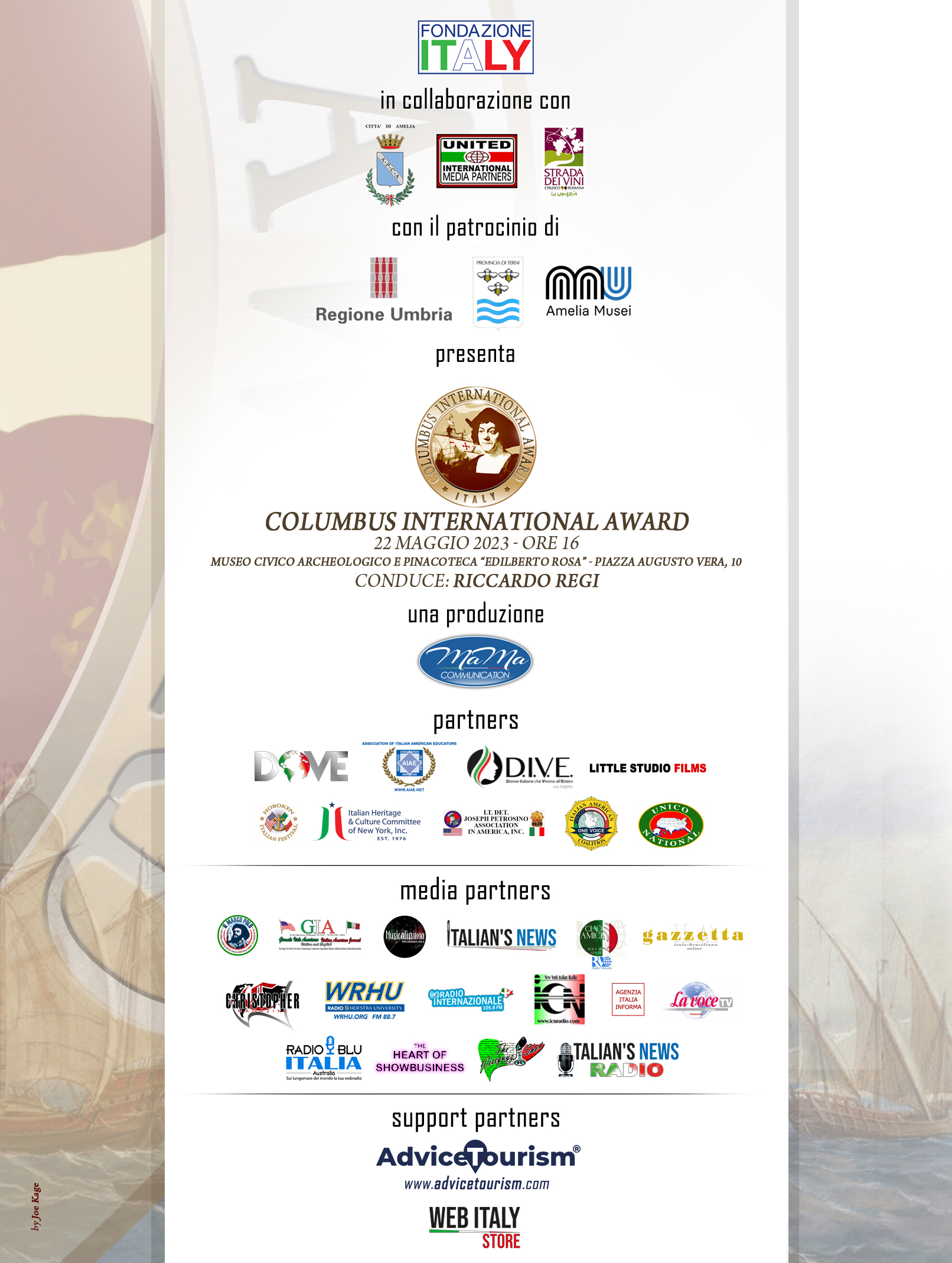 locandina columbus international award 2023