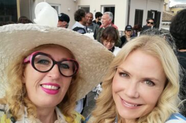 Sul set della soap Beautiful a Roma