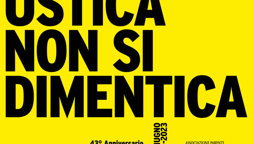 43° anniversario della strage di Ustica