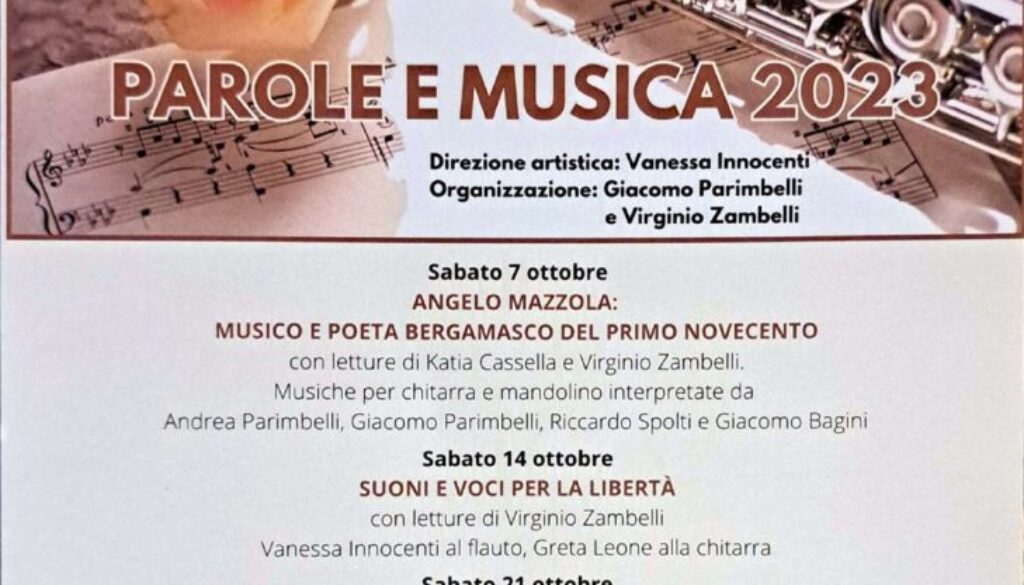 Parole e Musica 2023