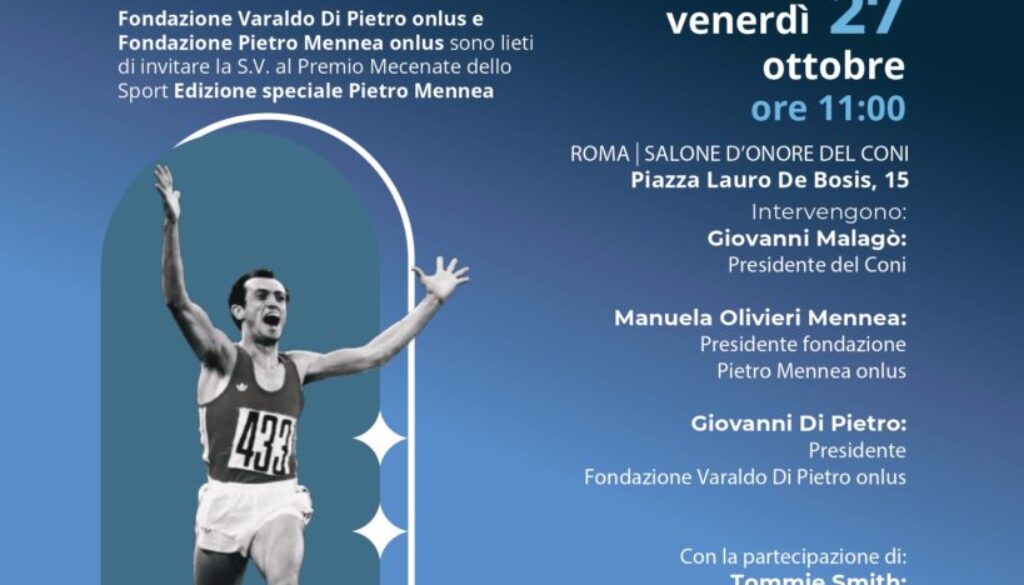 Edizione Speciale del Premio Mecenate dello Sport