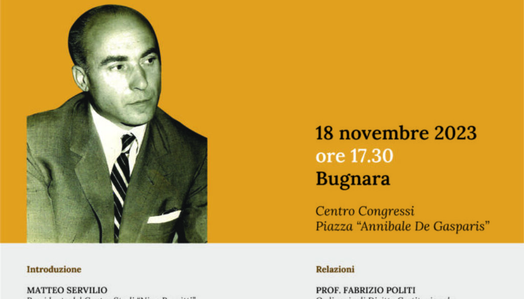 Un convegno dedicato a Giuseppe Bolino
