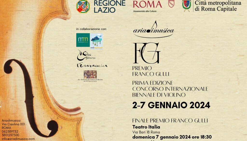 Premio Franco Gulli, concorso di violino