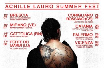 Achille Lauro annuncia le date estive