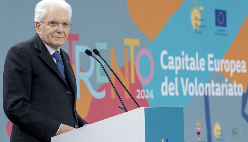 Cerimonia di apertura di Trento Capitale europea e italiana del Volontariato 2024
