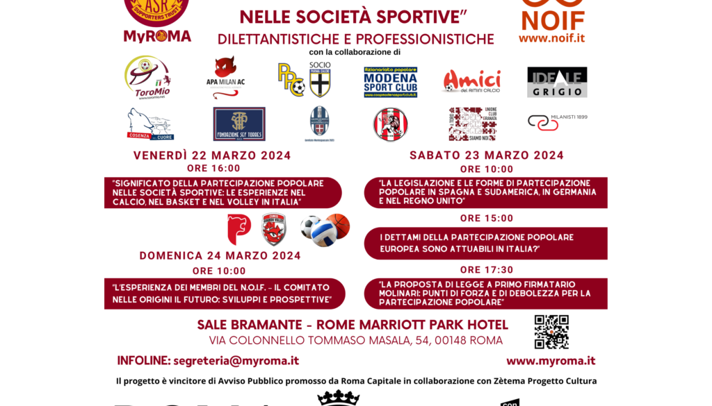 Forum Nazionale sulla Partecipazione Popolare nelle società sportive