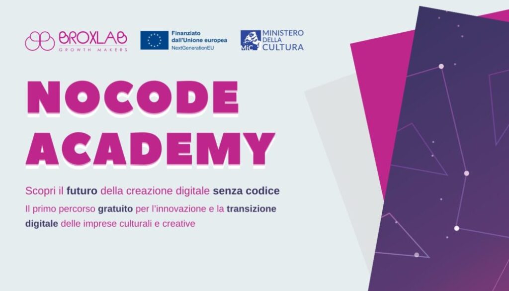Al via la prima NoCode Academy di Broxlab
