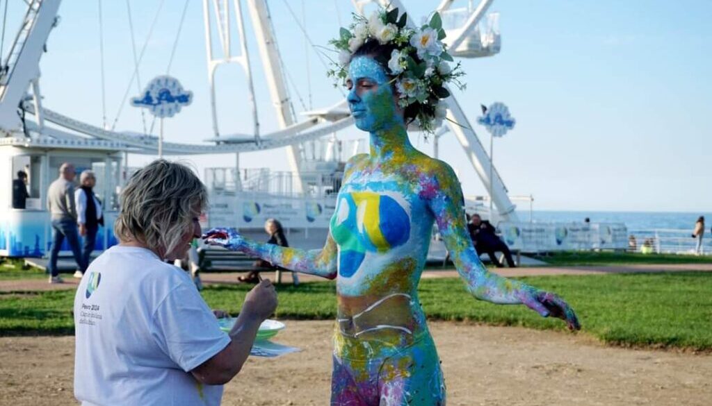 Bodyart in onore di Pesaro Cultura 2024