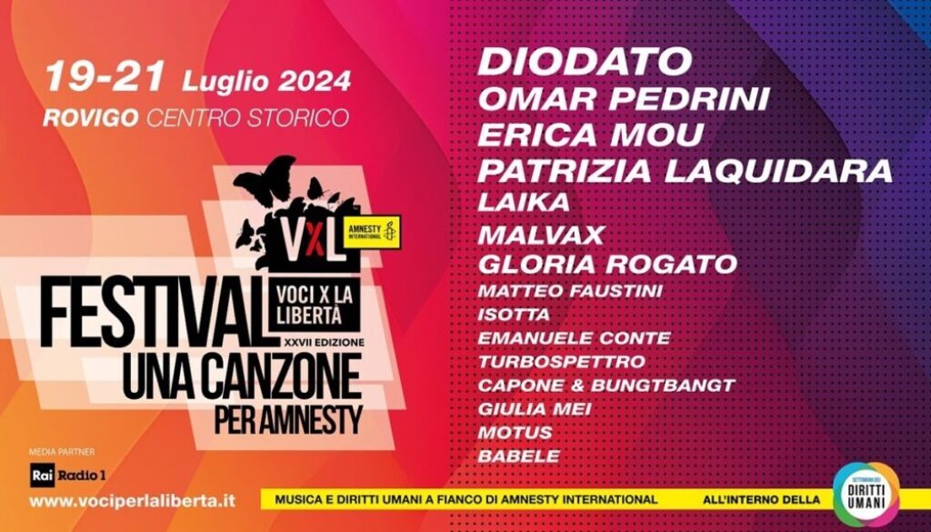 27a Voci per la libertà – Una canzone per Amnesty