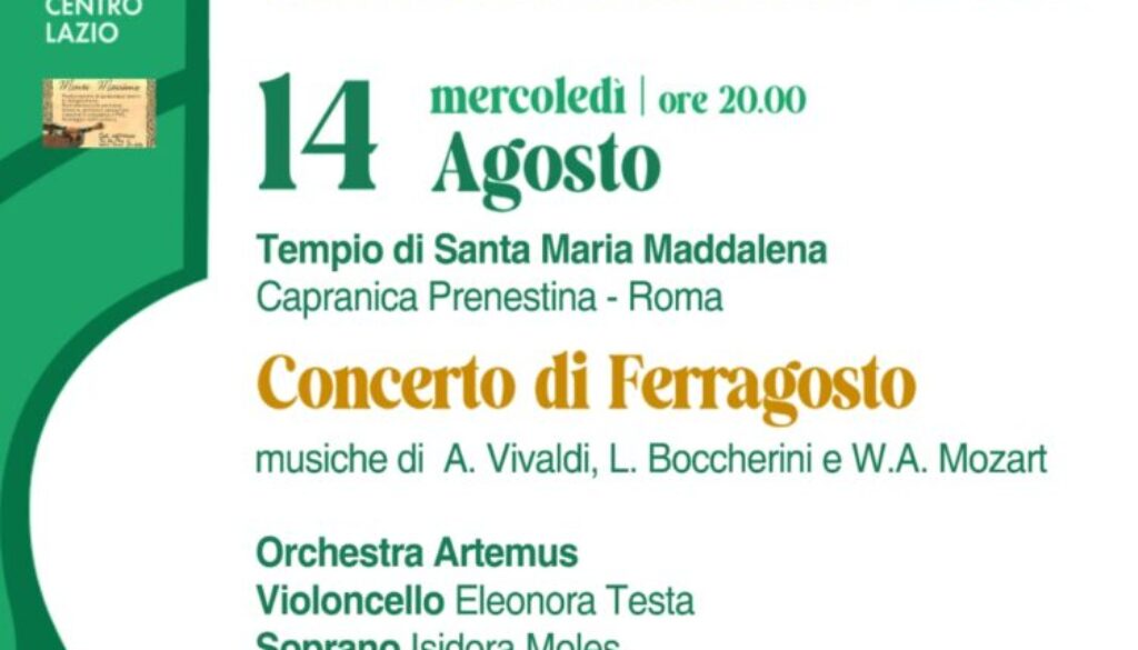 Concerto di Ferragosto a Capranica