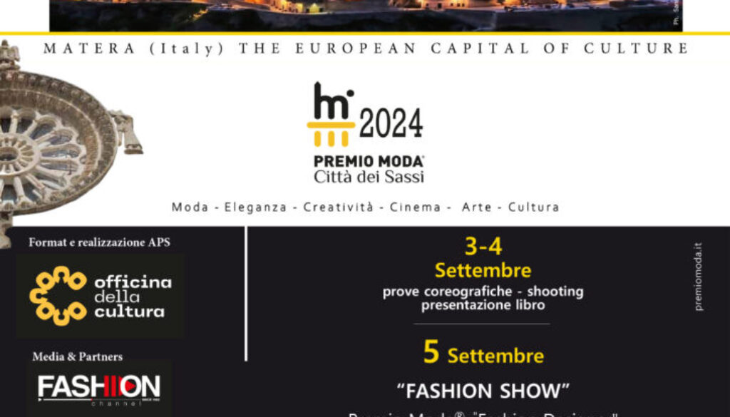 13a edizione del Premio Moda Città dei Sassi