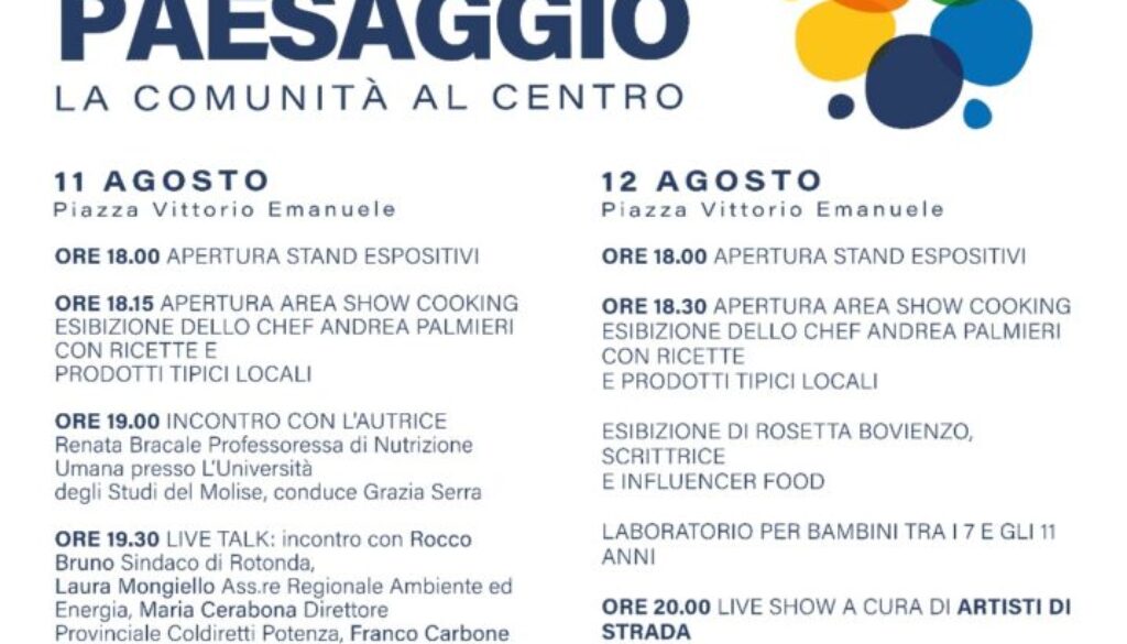 rotonda sentieri del benessere 11 22 agosto